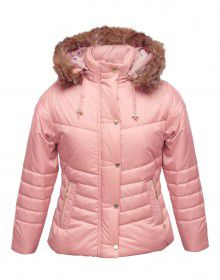 Girls Jacket Baby Pink Quilted